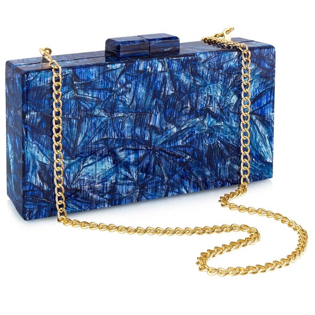 7004 Acrylic Clutch Purses With Marbling Purses And Handbags Elegant
